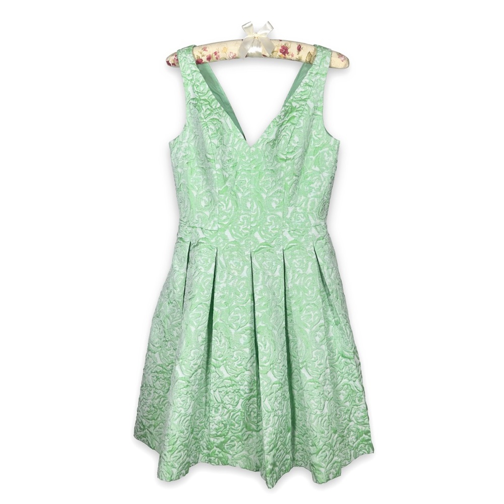 Betsy Johnson Green Floral Dress - Picture 1 of 7